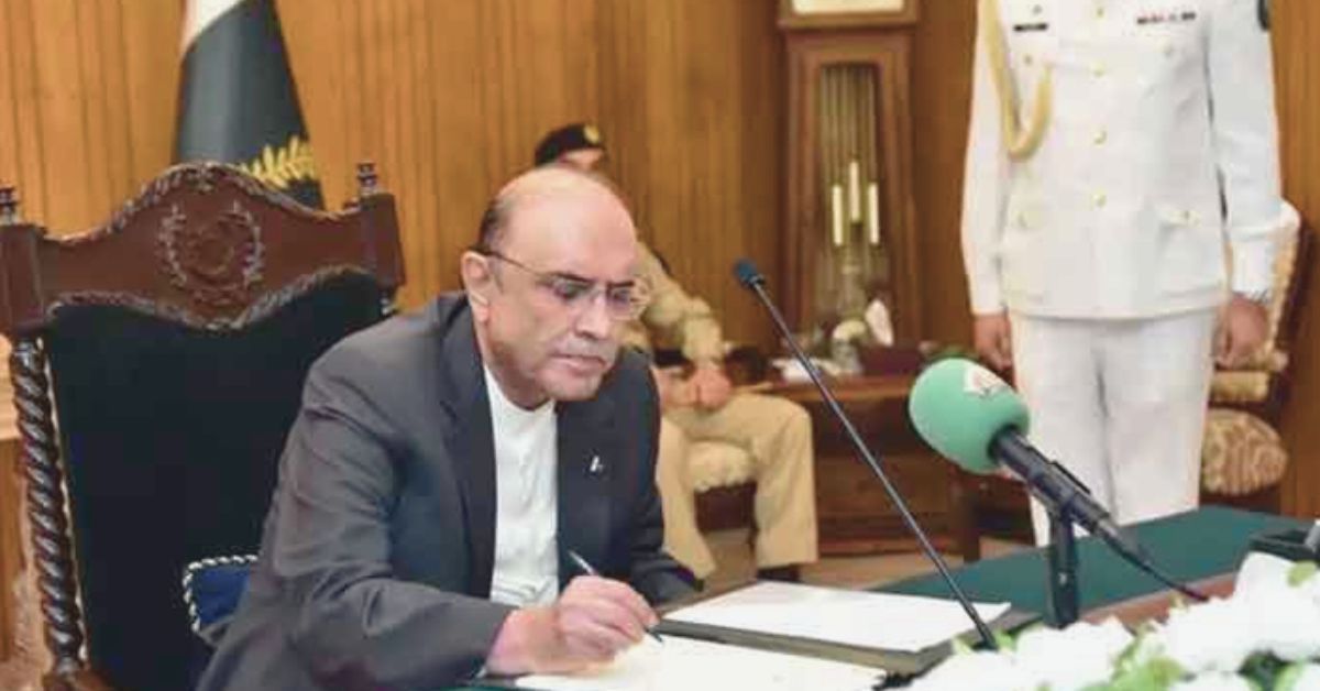 صدر مملکت آصف علی زرداری