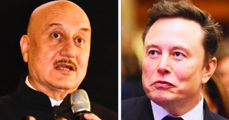 انوپم کھیر and ایلون مسک