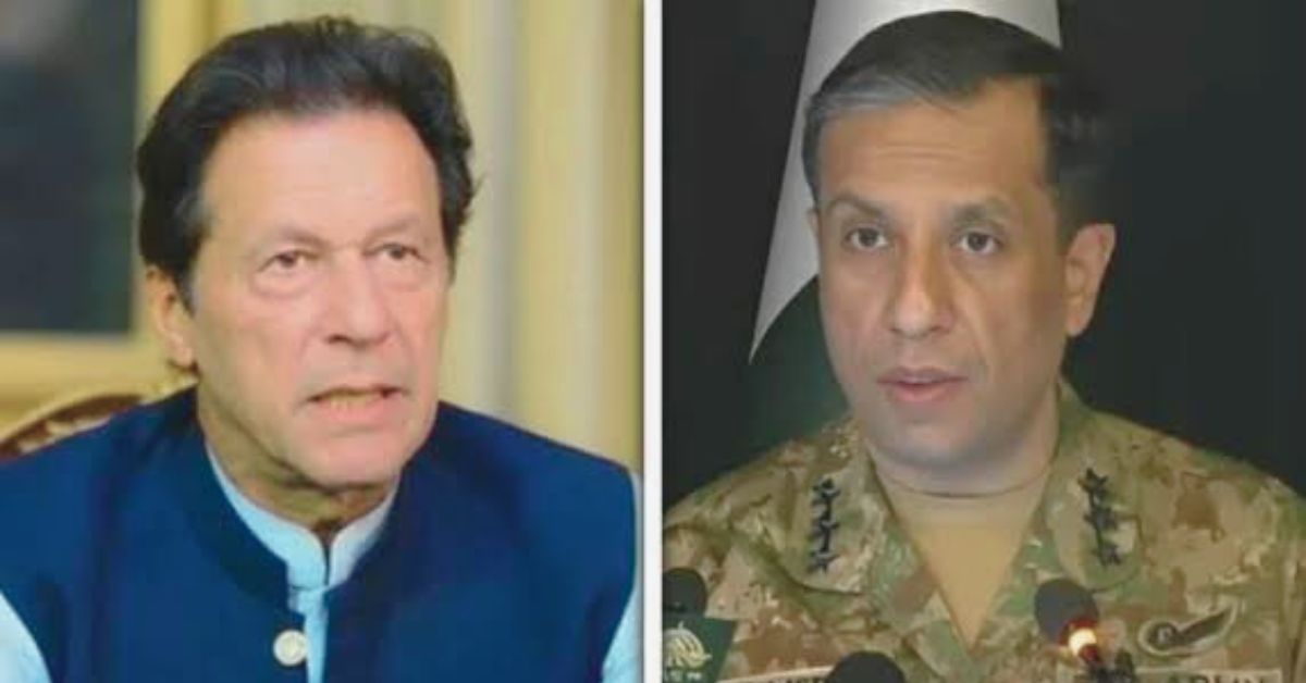 ڈی جی آئی ایس پی آر and imran khan