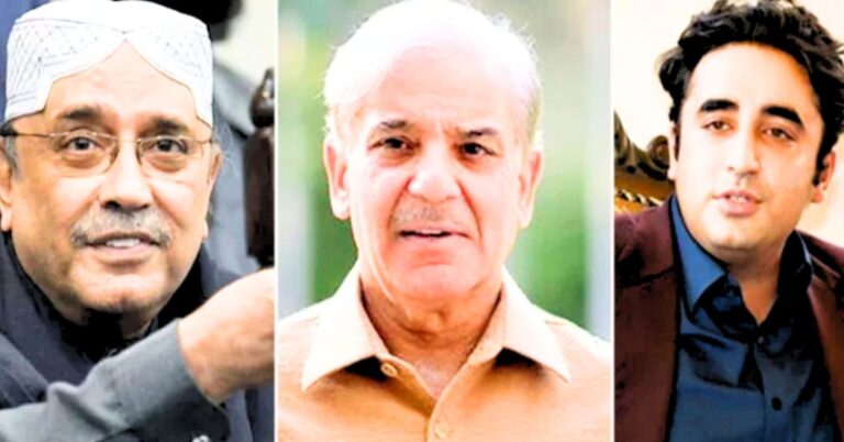 آصف علی زرداری، وزیراعظم شہباز شریف، بلاول بھٹو زرادی،